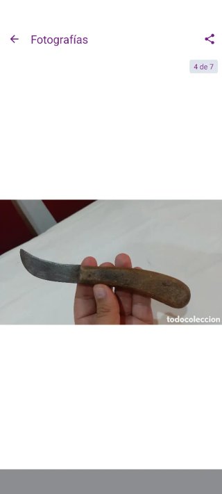 Cuchillo antiguo agricultura vendimia