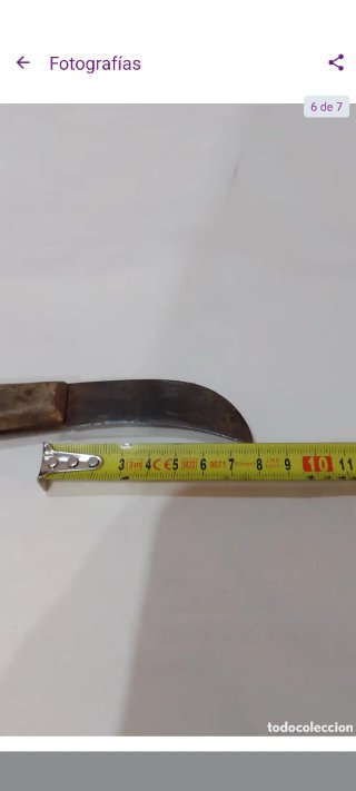 Cuchillo antiguo agricultura vendimia