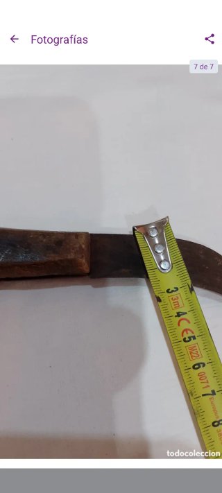 Cuchillo antiguo agricultura vendimia