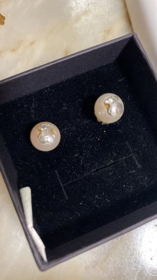 Pendientes Tous originales Oso Perla Plata