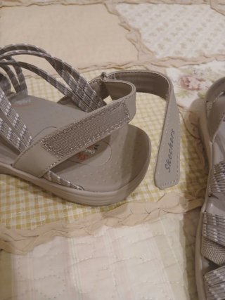 Sandali Skechers Beige Donna
