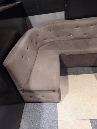 Sofá Modular U Marrón Tapizado. 4 unidades