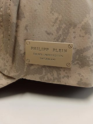 Gorra Philipp Plein Calavera Beige/Verde