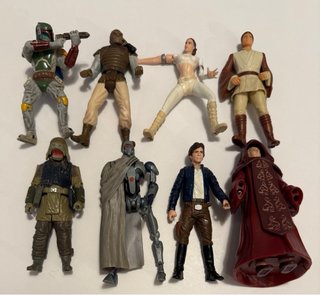 Lote 8 Figuras Star Wars Hasbro kenner y disney