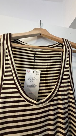 Vestido Zara Asimétrico Rayas M