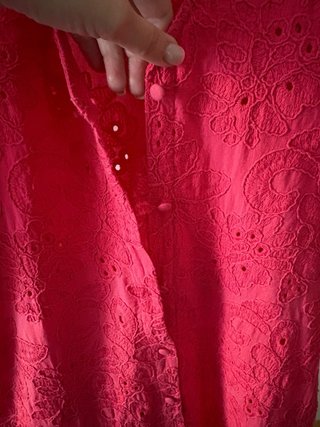 Vestido rosa Zara con bordados