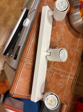 Aplique de baño 3 focos blanco