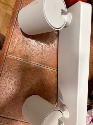 Aplique de baño 3 focos blanco
