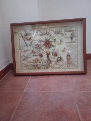 Cuadro Nudos Marineros Mapa