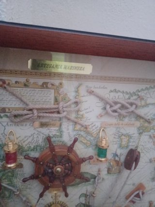 Cuadro Nudos Marineros Mapa