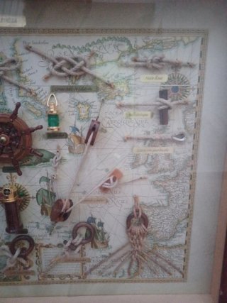 Cuadro Nudos Marineros Mapa