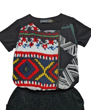 Mono Desigual Talla M Viscosa
