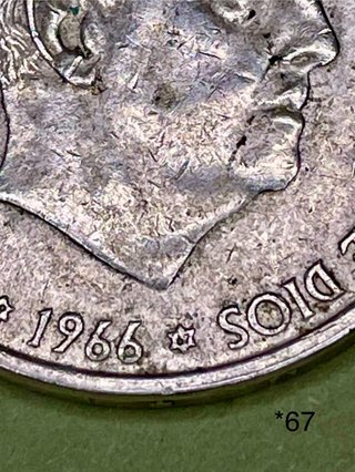 Moneda Francisco Franco 1966 Plata