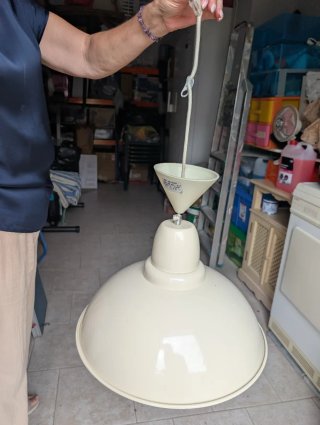 Lámpara de techo colgante beige