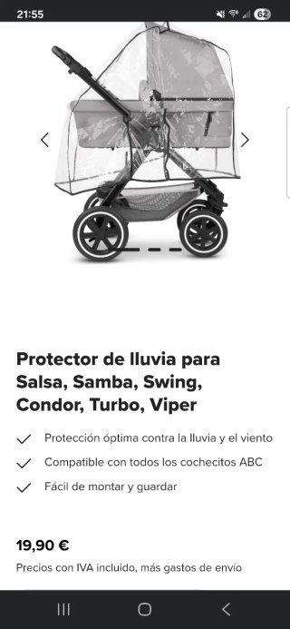 Protector de lluvia ABC