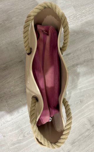 Bolso O bag Beige con Cuerdas