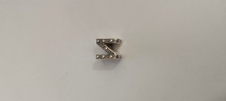 Charm Letra N Pandora Plata