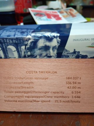 Modellino Costa Smeralda Inaugurazione