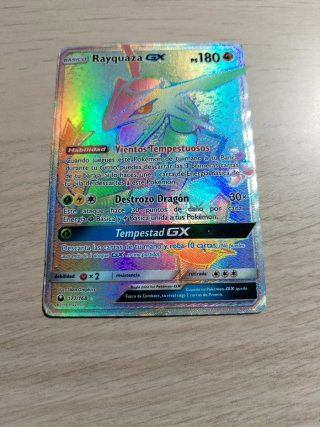 Carta Pokémon Rayquaza GX 180 PS