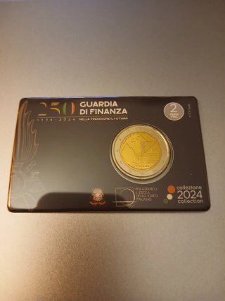 Moneta 2 Euro Guardia di Finanza 250° Anniversario