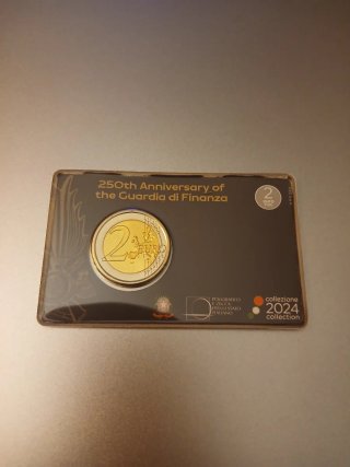 Moneta 2 Euro Guardia di Finanza 250° Anniversario