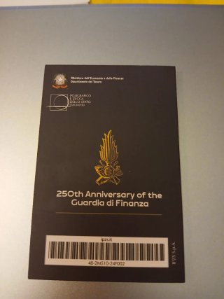 Moneta 2 Euro Guardia di Finanza 250° Anniversario