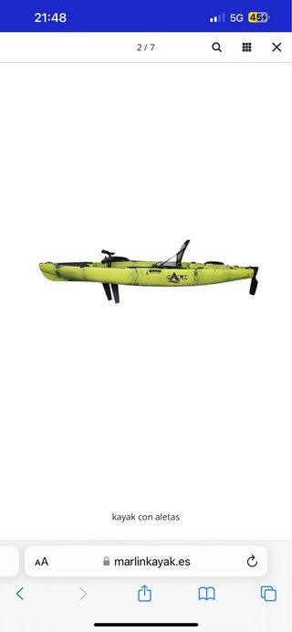 Kayak Marlin Fins Max 365cm pedales aletas/helices