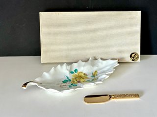 🇫🇷 Limoges mantequillera porcelana