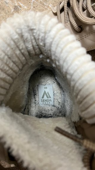 Botas de paseo beige forradas