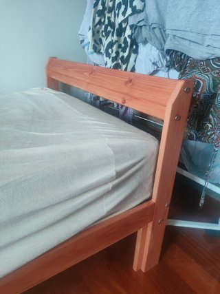 Cama Solteiro IKEA 90x200 + Colchão