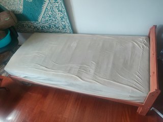 Cama Solteiro IKEA 90x200 + Colchão