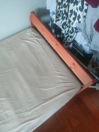 Cama Solteiro IKEA 90x200 + Colchão