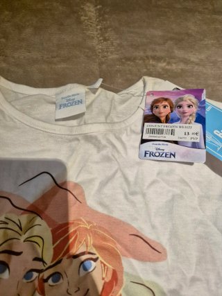 Conjunto niña Frozen camiseta y pantalón corto