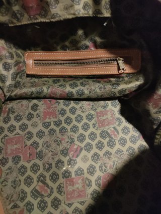 Bolsa de viaje de piel marrón