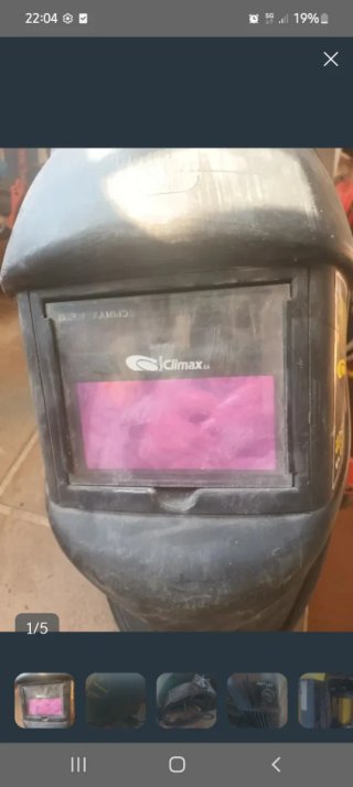 Máquina soldar Hps 125 con su caja + Casco climax