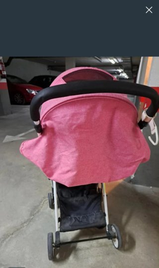Silla de paseo Besrey ligera rosa
