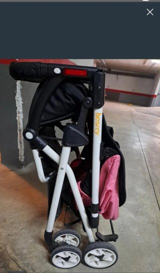 Silla de paseo Besrey ligera rosa