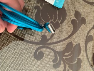 Cable Cargador USB Azul Nuevo