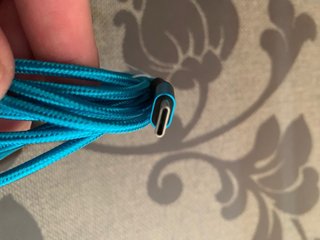 Cable Cargador USB Azul Nuevo