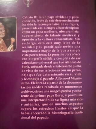 2 libros sobre el Papa Calixto III, Miguel Navarro