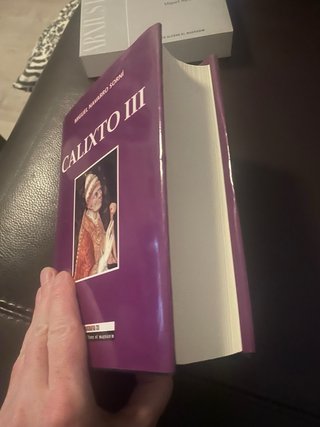 2 libros sobre el Papa Calixto III, Miguel Navarro