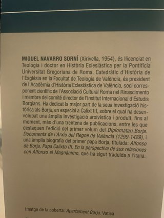 2 libros sobre el Papa Calixto III, Miguel Navarro