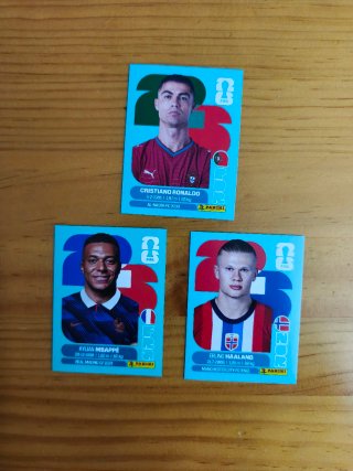 Lote Cromos Mundial 2026: Ronaldo, Mbappé, Haaland