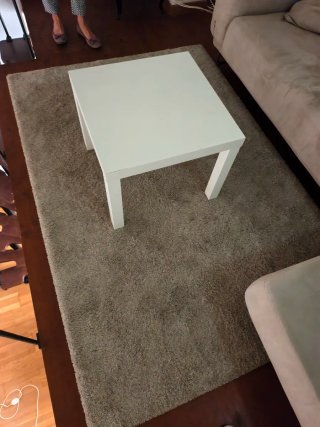Mesita auxiliar Ikea blanca