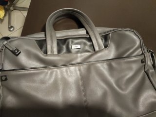 Borsa da viaggio in poliestere grigia