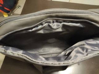 Borsa da viaggio in poliestere grigia