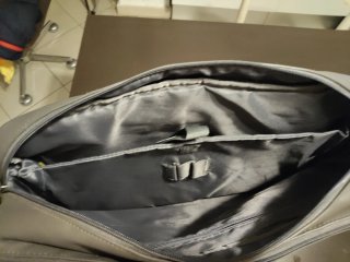 Borsa da viaggio in poliestere grigia