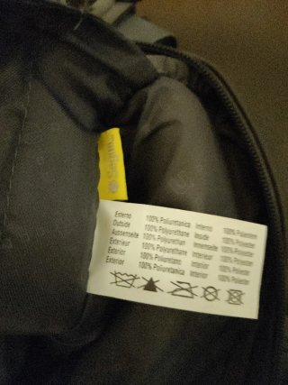 Borsa da viaggio in poliestere grigia