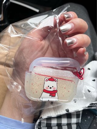 Funda AirPods Pro 2 Oso Blanco Llavero