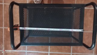 Camarera metálica negra 60x36x50
